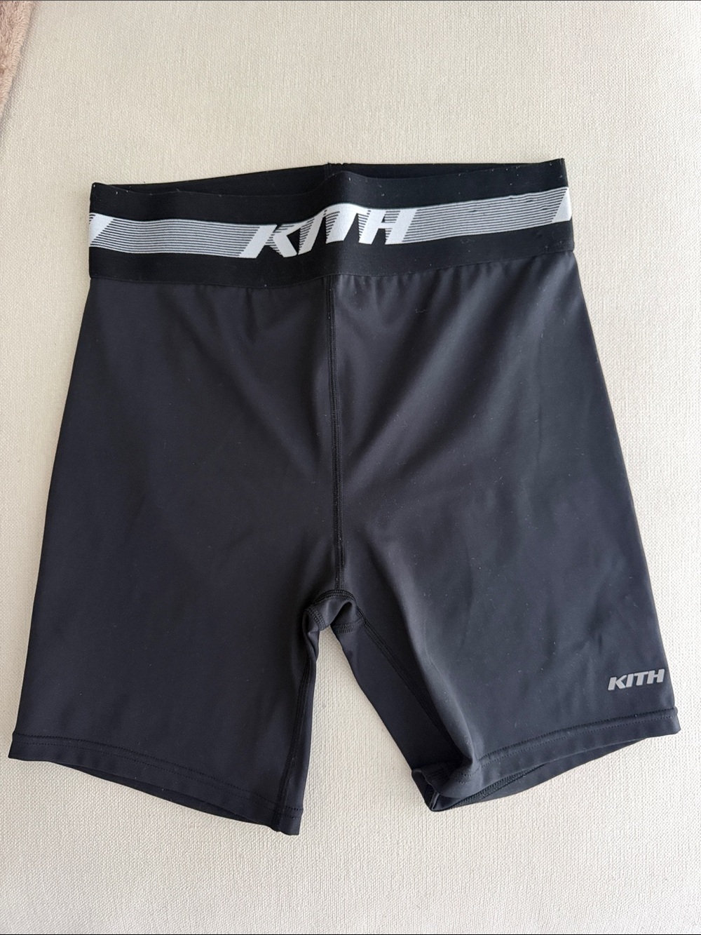 Kith Black Athletic Compression Bike Shorts size M